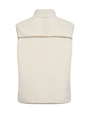 Mos Mosh MMRowe Teddy Waistcoat Ecru - J BY J Fashion