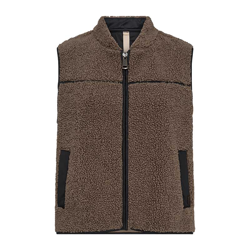 Mos Mosh MMRowe Teddy Waistcoat Falcon