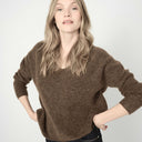 Mos Mosh MMThora V-Neck Knit Falcon