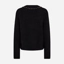 Mos Mosh MMZora V-Neck Bead Knit Black