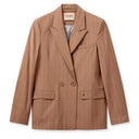 Mos Mosh MmBeta Roy Blazer Mørk Sand - J BY J Fashion