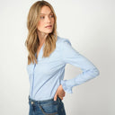 Mos Mosh MMHassie Pleat Shirt Brunnera Blue