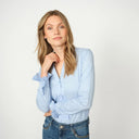 Mos Mosh MMHassie Pleat Shirt Brunnera Blue