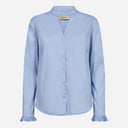 Mos Mosh MMHassie Pleat Shirt Brunnera Blue