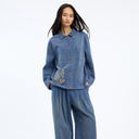 Munthe Bayan Overshirt Blue