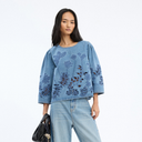 Munthe Bramble Denim Blouse Blue - J BY J Fashion