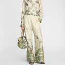 Munthe Fabert Silk Pants PrintCreme