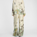 Munthe Fabert Silk Pants PrintCreme