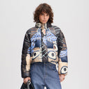 Munthe Juba Short Puffer Jacket PrintBlack