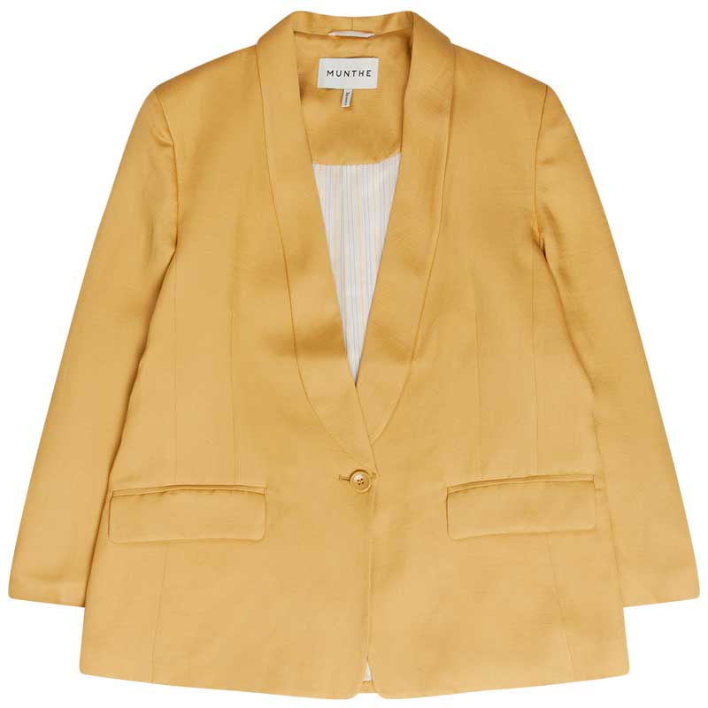 Munthe Kliomi Oversized Blazer Gul - J BY J Fashion