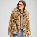 Munthe Lestine Leopard Jacket Camel