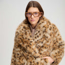 Munthe Lestine Leopard Jacket Camel