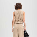 Munthe Lillian Velvet Vest Latte