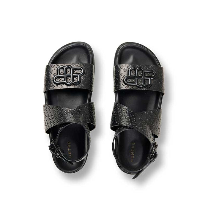 Munthe Market Sandals Sort - J BY J Fashion