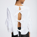 Munthe Raelyn Knot Blouse White