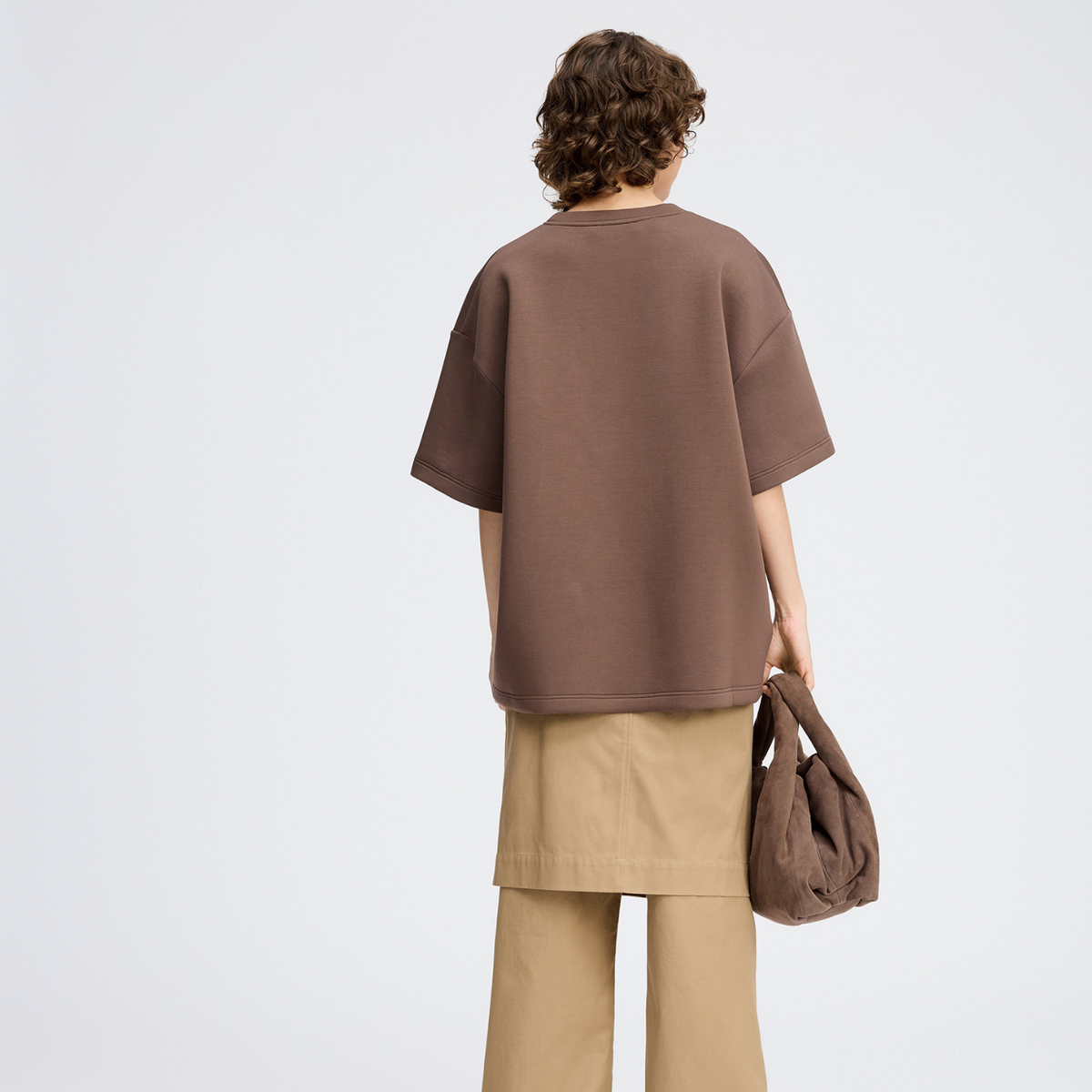 Munthe Raploi Oversized Tee Brown