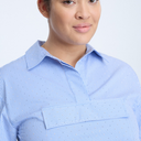 Munthe Romero S/S Studs Shirt Blue