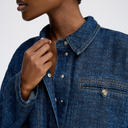 Munthe Ruxa Logo Denim Jacket Indigo