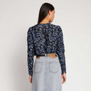 Munthe Seima Flower Blouse Black - J BY J Fashion