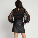 Munthe Skallo Mesh Blouse Black - J BY J Fashion