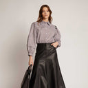 Munthe Trudie Stripe Shirt Chocolate - J BY J Fashion