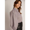 Munthe Trudie Stripe Shirt Chocolate - J BY J Fashion