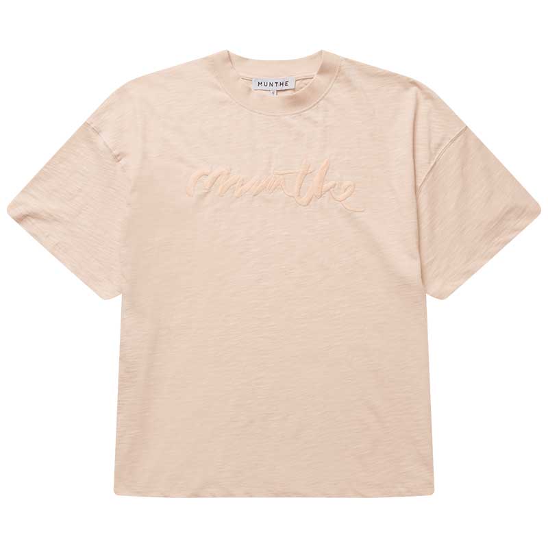 Munthe Udello SS Oversized T-Shirt Peach