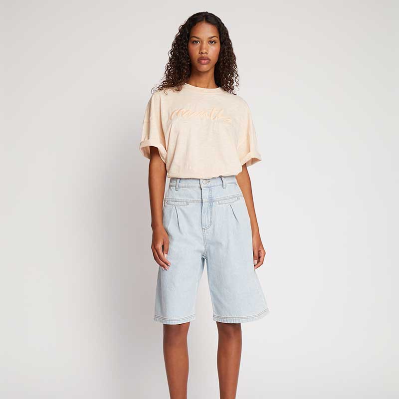 Munthe Udello SS Oversized T-Shirt Peach