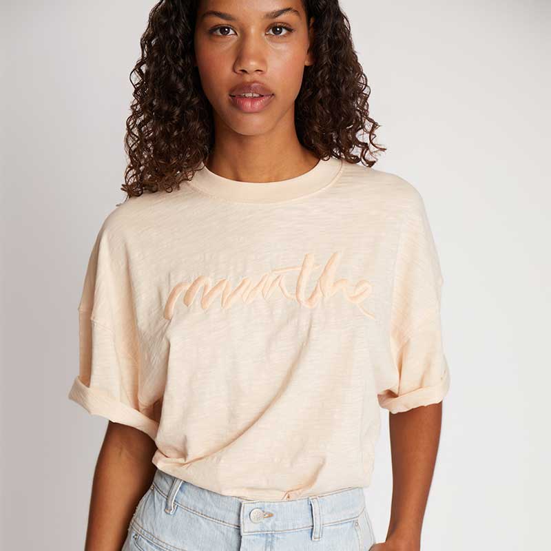 Munthe Udello SS Oversized T-Shirt Peach