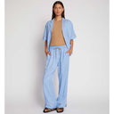 Munthe Ukava Loose Pinstripe Pants Blue