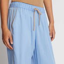 Munthe Ukava Loose Pinstripe Pants Blue