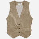 Munthe Lillian Velvet Vest Latte