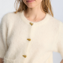 Munthe Locca S/S Knit Ivory - J BY J Fashion
