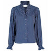 NEO NOIR BRIELLE MULTI STRIPE SHIRT NAVY