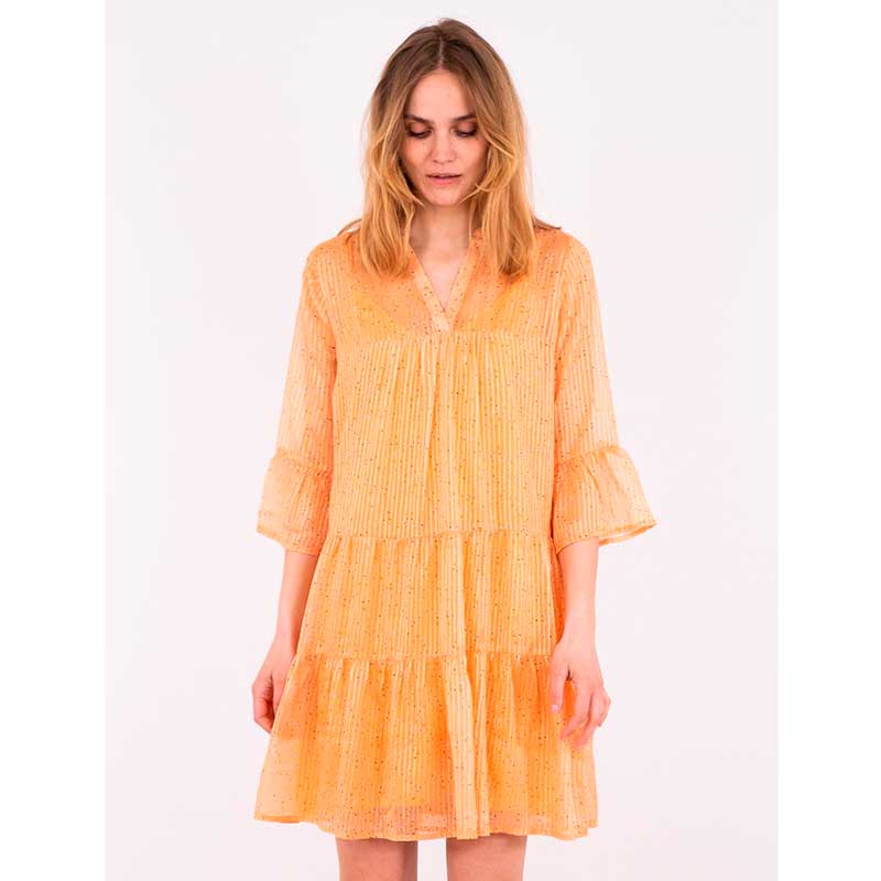 NEO NOIR GUNVOR SPARKLE DRESS ORANGE