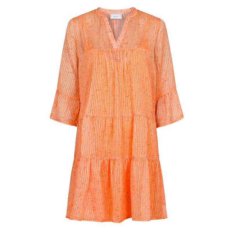 NEO NOIR GUNVOR SPARKLE DRESS ORANGE