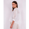 NEO NOIR KITA EMBROIDERY BLOUSE HVID