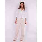 NEO NOIR KITA EMBROIDERY BLOUSE HVID