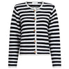 NEO NOIR LIMONE STRIPE KNIT JACKET HVID