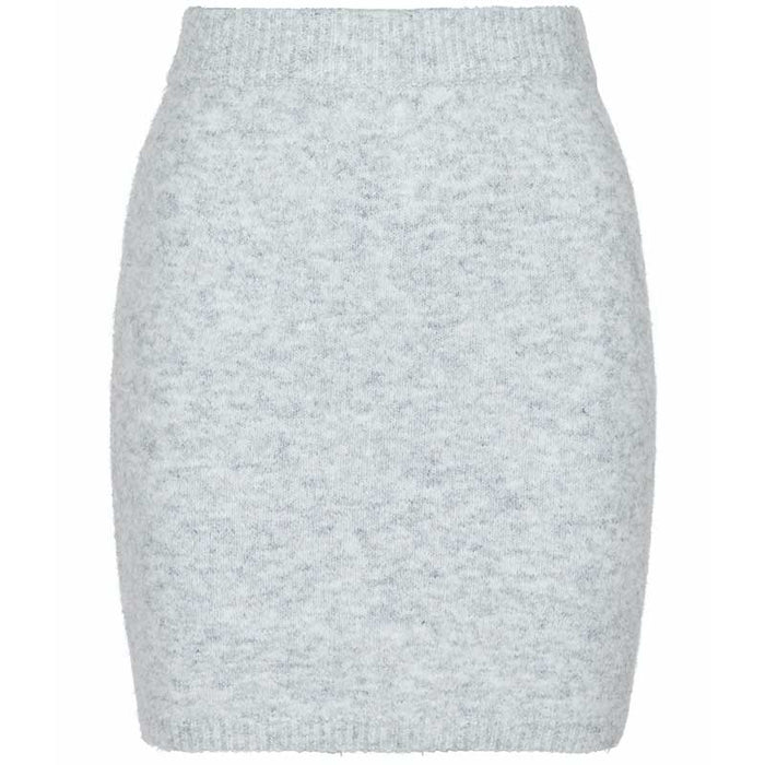 NEO NOIR MARIE KNIT SKIRT LYSEGRÅ