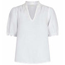 NEO NOIR ODESA LINEN BLOUSE HVID - J BY J Fashion