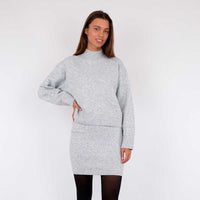 NEO NOIR PAULINA KNIT BLOUSE LYSEGRÅ-J BY J Fashion