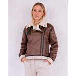 NEO NOIR SADIE TEDDY JACKET BRUN