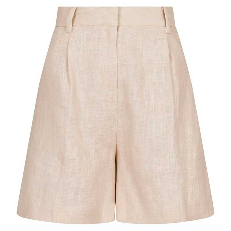 NEO NOIR SEGA HEAVY LINEN SHORTS SAND