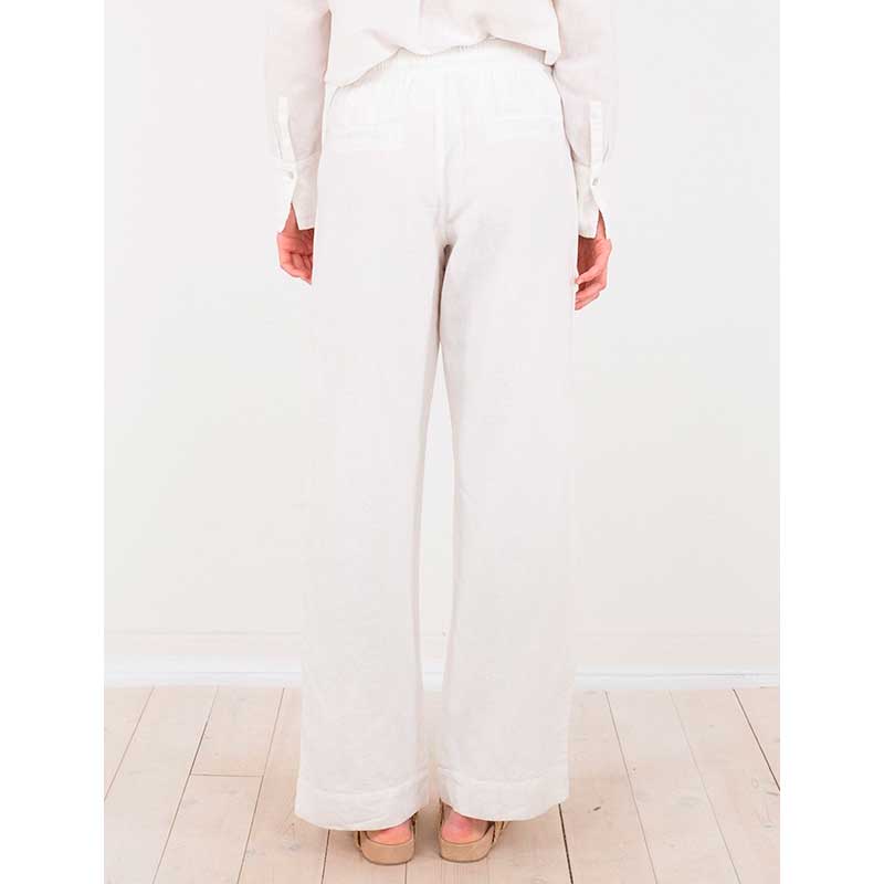 NEO NOIR SONAR LINEN PANTS HVID - J BY J Fashion