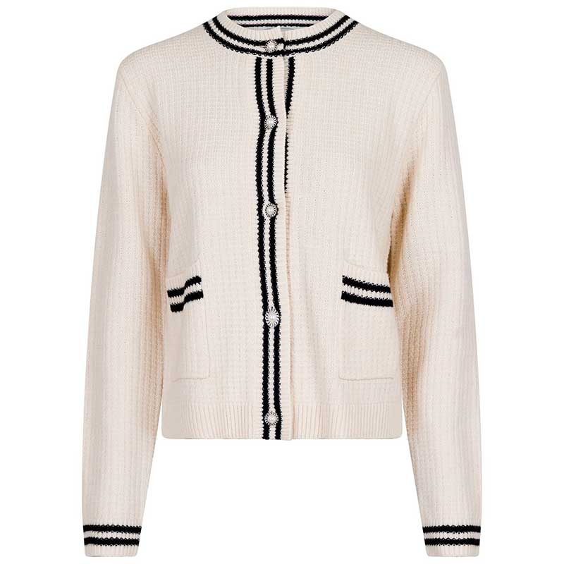 NEO NOIR TILDA KNIT CARDIGAN OFF WHITE