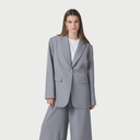Neo Noir Aarielle Structure Blazer Grey Melange