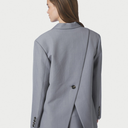 Neo Noir Aarielle Structure Blazer Grey Melange