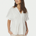 Neo Noir Adamma Poplin Blouse White
