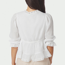 Neo Noir Adelia S Voile Blouse White